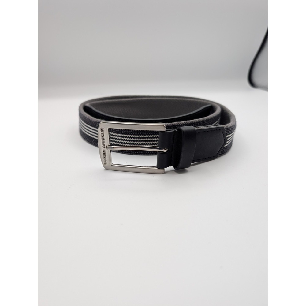 Under Armour Men's Stretch Web‎ Golf Belt Gray Black Stripe Size 38 Adjustable